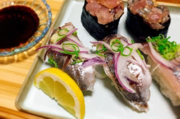 鯵のにぎり盛り合わせ