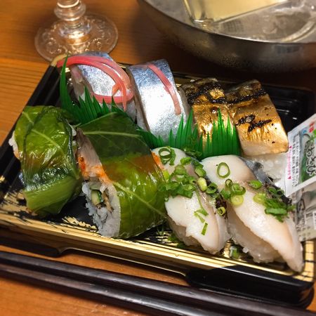 米子の鯖寿司盛り合わせ