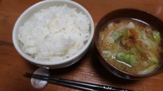 無洗米を鍋で炊きました