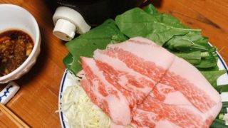 夜はしゃぶしゃぶ